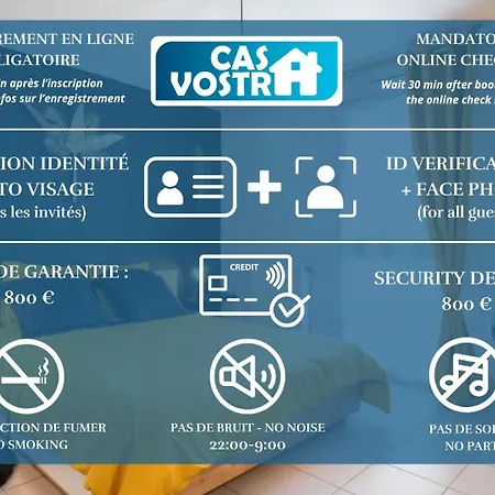 Pure Gold - Casa Vostra - Caution 800 Eur & Id Requises - Proche Chateau Rouge *